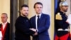 Президент України Володимир Зеленський (ліворуч) і президент Франції Емманюель Макрон. Париж, 14 травня 2023 року 