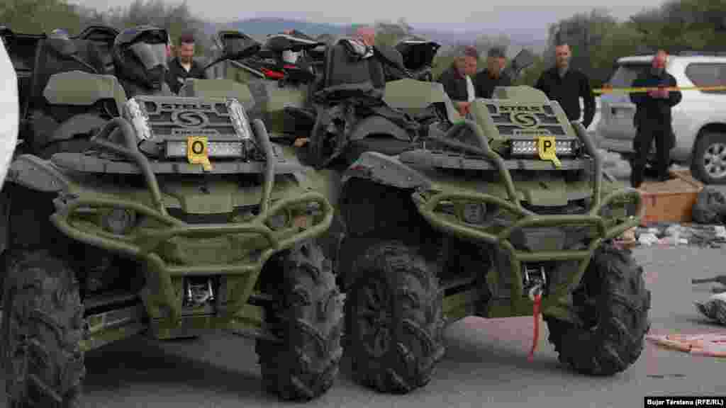 In addition to weapons and ammunition, the Kosovo Police said they also found military vehicles. Serbia does not recognize Kosovo’s 2008 declaration of independence, and squabbling and conflicts have erupted over things like license-plate registrations and municipal elections.