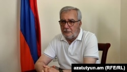 Armenia - Andranik Kocharian, chairman of the parliamentary Committee on Defense and Security, speaks to RFE/RL, Yerevan, July 23, 2024.