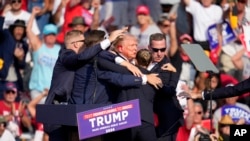 Стральба адбылася падчас прамовы Дональда Трампа ў Пэнсыльваніі