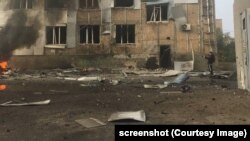 Наслідки вибуху у Мелітополі 25 жовтня 2022 року