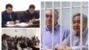 Фотографии с судебных процессов по делу Омурбека Текебаева.