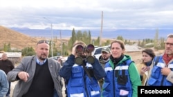 Armenia - An advance team of EU monitors visits a border village in Gegharkunik province, October 18, 2022