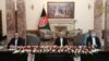 افغان ولسمشر محمد اشرف غني، لومړی مرستیال امرالله صالح او دوهم مرستیال سرور دانش