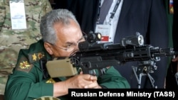 Російський міністр оборони Сергій Шойгу під час військових навчань. Росія. Серпень 2021 року 
