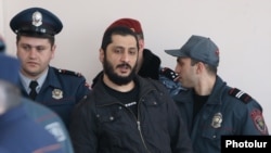 Armenia - Artur Vartanian, the main defendant in the trial of 20 people accused of plotting a coup détat, at a courtroom in Yerevan, 17Mar2017.