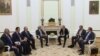 Встреча президентов России и Армении - Владимира Путина (справа) и Сержа Саргсяна - в Кремле, Москва, 10 августа 2016 г.․ 