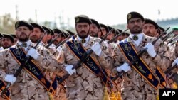 Ислам революциясынын сакчылар корпусунун аскерлери. 