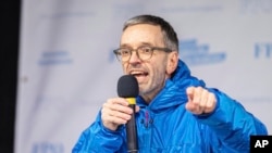 The chairman of Austria's far-right Freedom Party, Herbert Kickl (file photo)