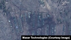 Орус аскерлеринин Украина менен чек арага топтолушу. 10-апрель 2021-жыл
