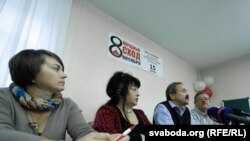 Прэс-канфэрэнцыя арганізатараў палітычнай кампаніі «Народны сход»
