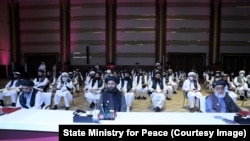 په قطر کې د سولې د بين الافغاني مذاکراتو د پرانيسغونډې انځور. 12.9.2020