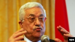 محمود عباس تاخیر در مذاکرات صلح را رد کرده است. (عکس:EPA)