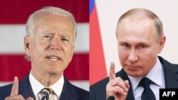 Президенти США та Росії Джо Байден і Володимир Путін (фото комбіноване)