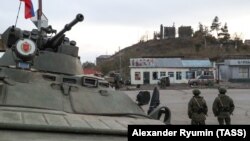 Российские миротворцы в Лачине, ноябрь 2020 г.