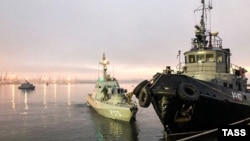 Затримані українські кораблі в анексованому Росією Криму, 25 листопада 2018 року