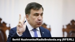 Михаил Саакашвили Киевдеги сот отурумунда. 3-январь, 2018-жыл.