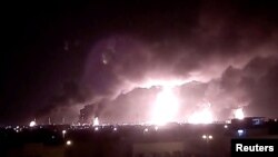 تصویری از حمله به تاسیسات نفتی بقیق