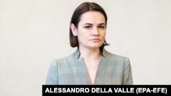 Світлана Тихановська закликала приєднатися до «глобальної акції» в день, коли відзначається перша річниця початку ненасильницьких акцій протесту в Білорусі та «найсуворіших репресій у нашій сучасній історії»